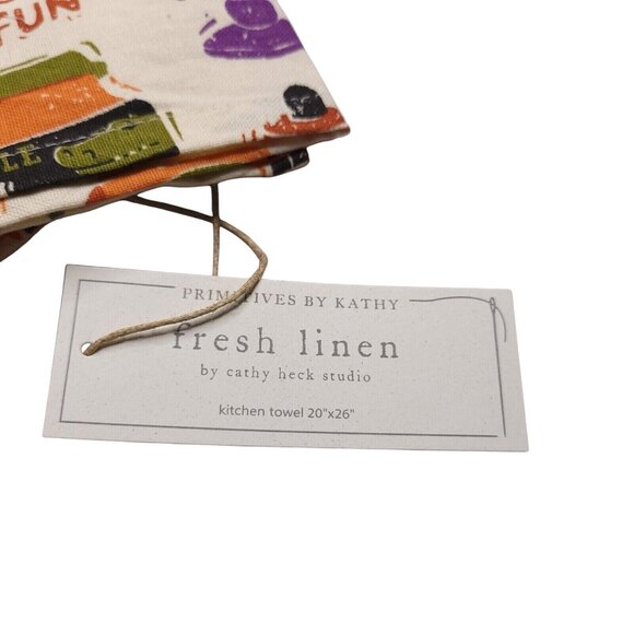 Primitives By Kathy Halloween-Themed Kitchen Towel All Over Print - Picture 2 of 2